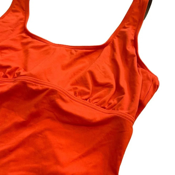 Coco Reef Orange Bra Sized One Piece Swimsuit 10 - Picture 3 of 7